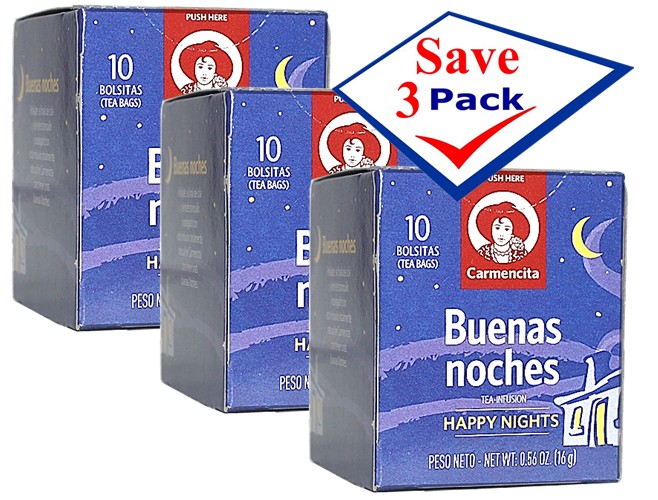 Carmencita  Noche  Happy Nights 10 tea bags Pack of 3